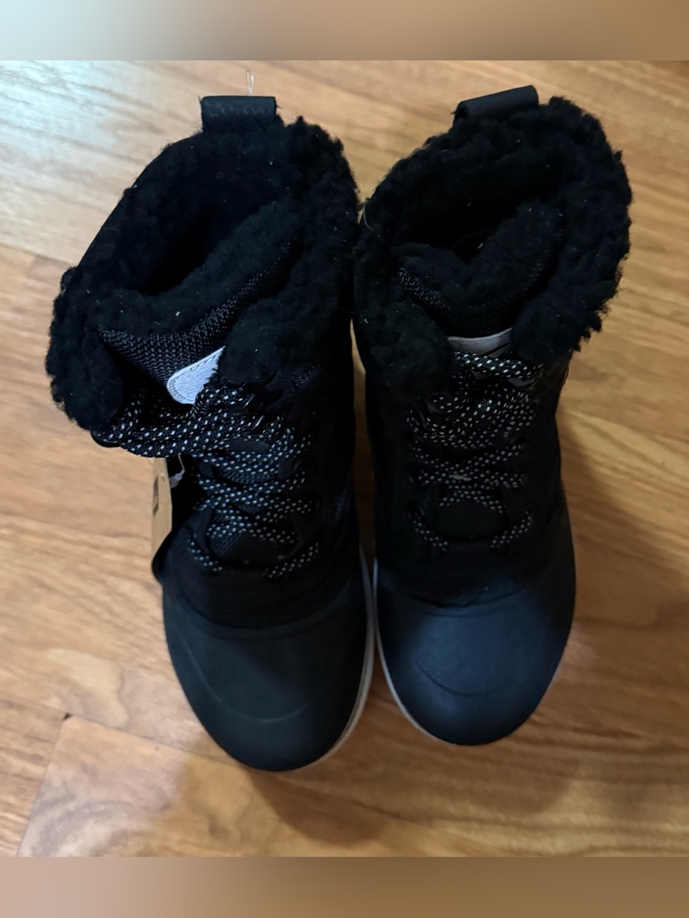 NEW Quiksilver Kids Sub Zero Hi Insulated Winter Boots - Black/White - Size 12